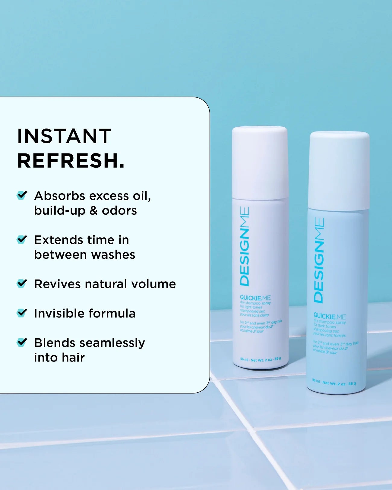 Design Me Ornement Shampooing sec pour les tons clairs