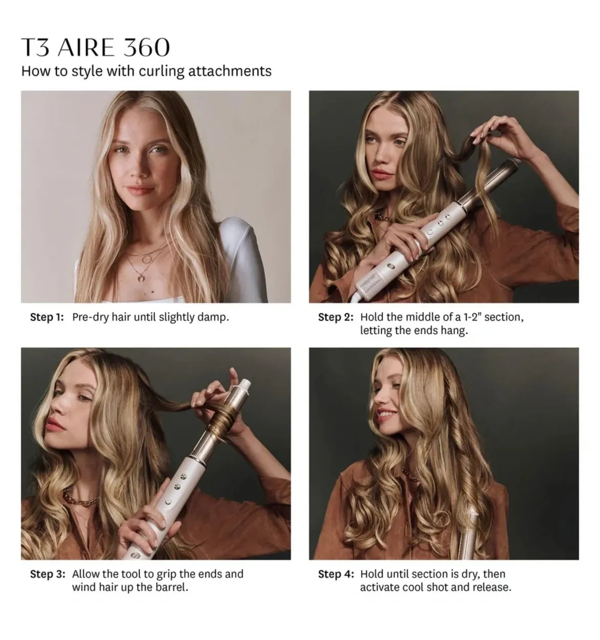 T3 Aire 360 Ensemble de mise en plis (Blanc)