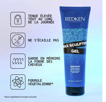 REDKEN. GEL SCULPTANT ULTRA FORT - 250 ML