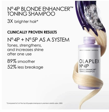 OLAPLEX : Shampooing tonifiant No.4P Blonde Enhancer 250 ml