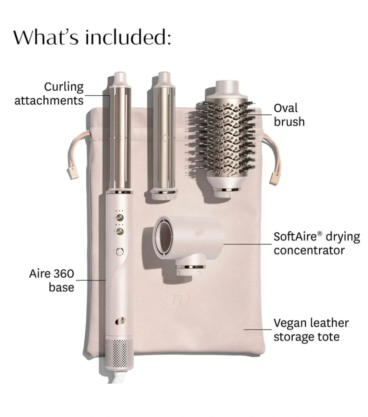 T3 Aire 360 Ensemble de mise en plis (Blanc)