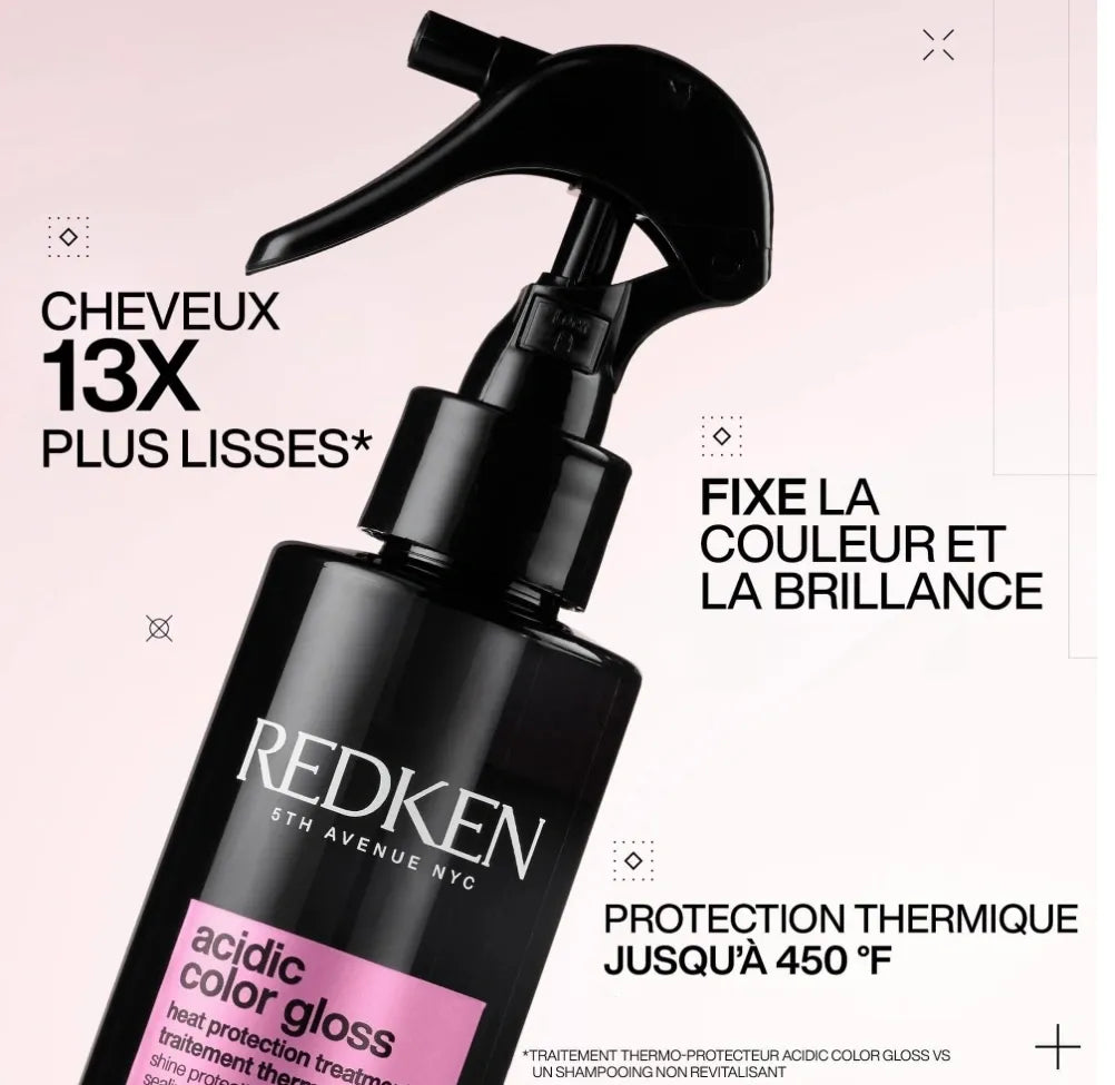 REDKEN. TRAITEMENT THERMO-PROTECTEUR ACIDIC COLOR GLOSS - 200 ML