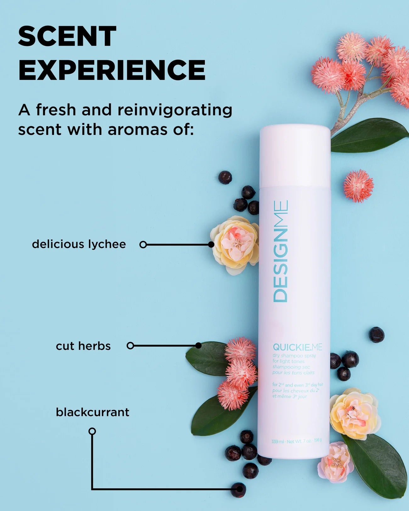 Design Me Ornement Shampooing sec pour les tons clairs