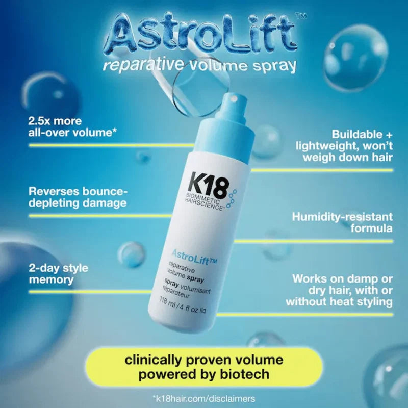 K18. Spray Volumisant Réparateur Astrolift - 118 ml
